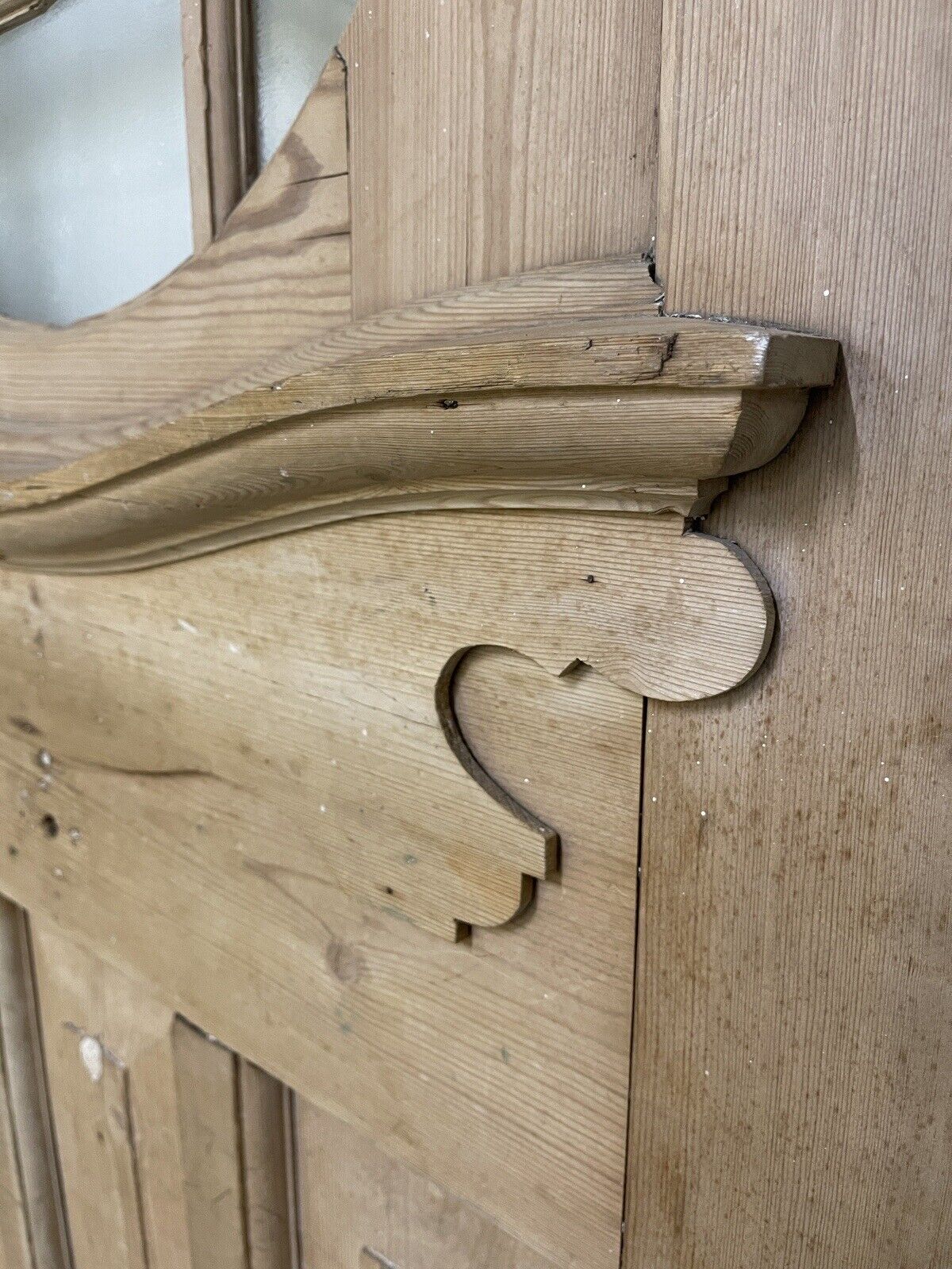 Reclaimed Victorian Edwardian Wooden Panel External Front Door 2025 x 836mm