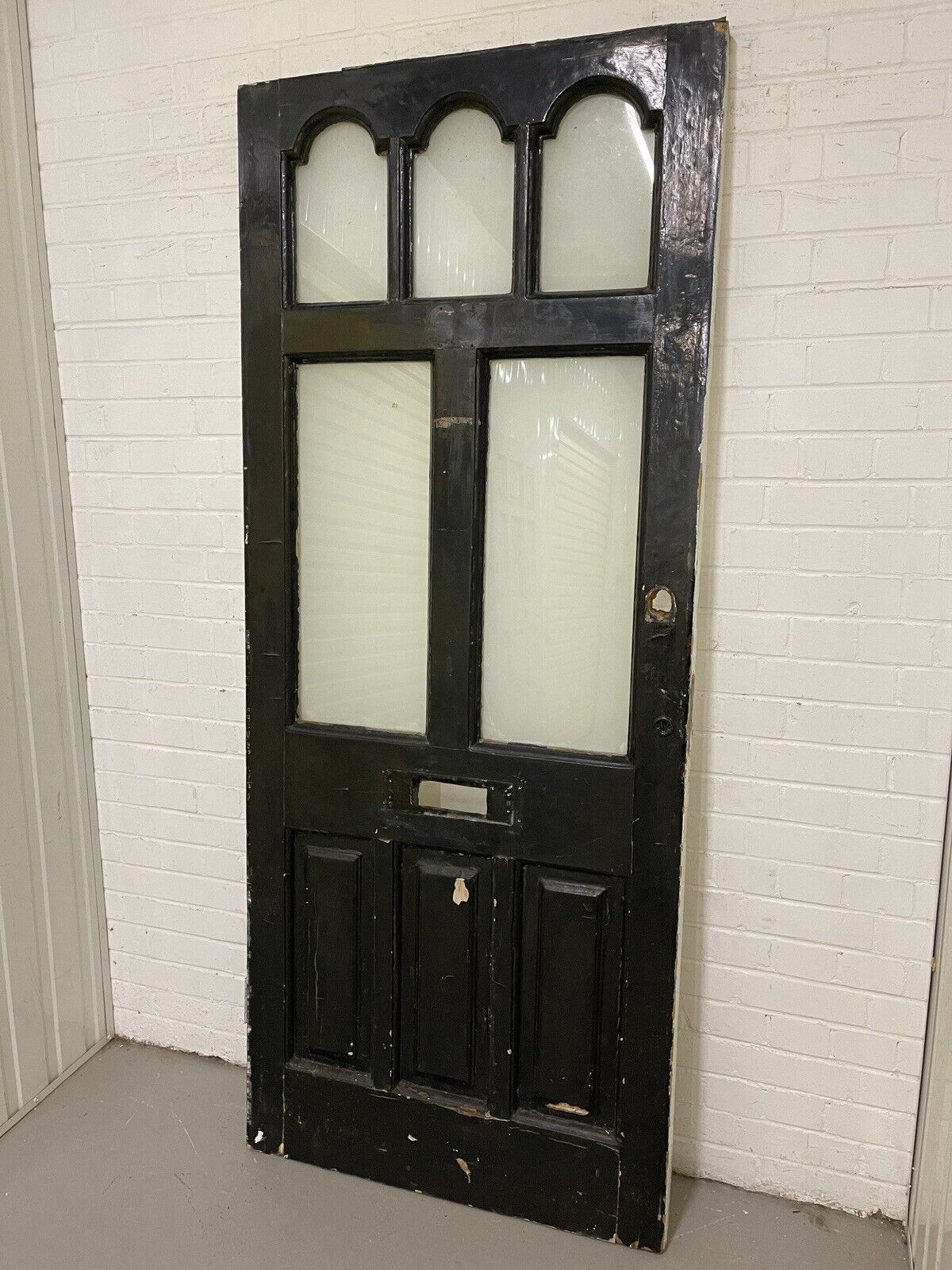 Reclaimed Victorian Edwardian Wooden Panel Front Door 2080 or 2085 x 865mm