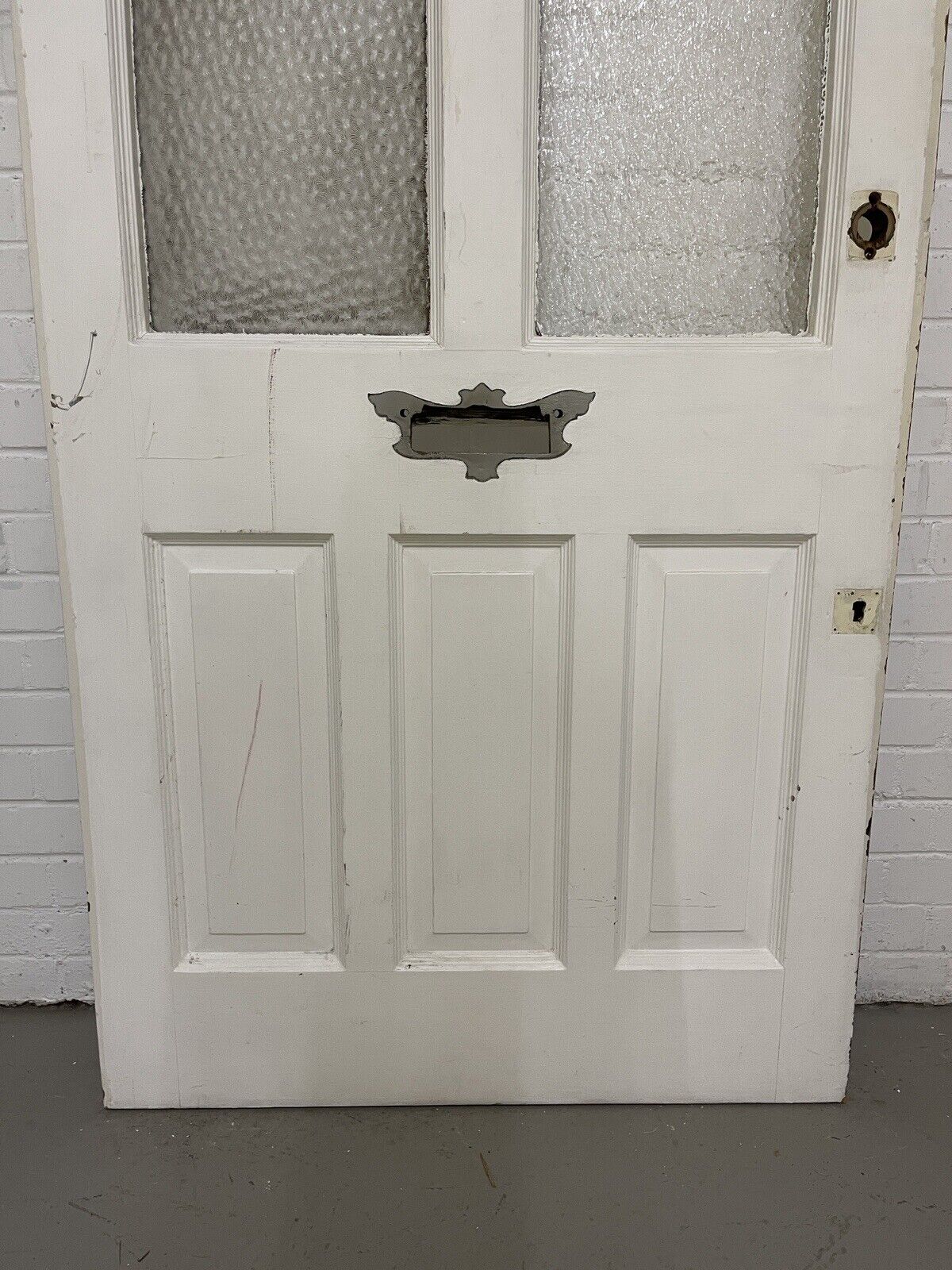 Reclaimed Victorian Edwardian Wooden Panel Front Door 2110 or 2120 x 910mm