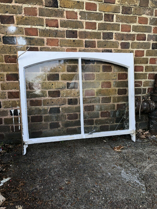 Reclaimed Old Victorian Edwardian Arch Panel Wooden Sash Window