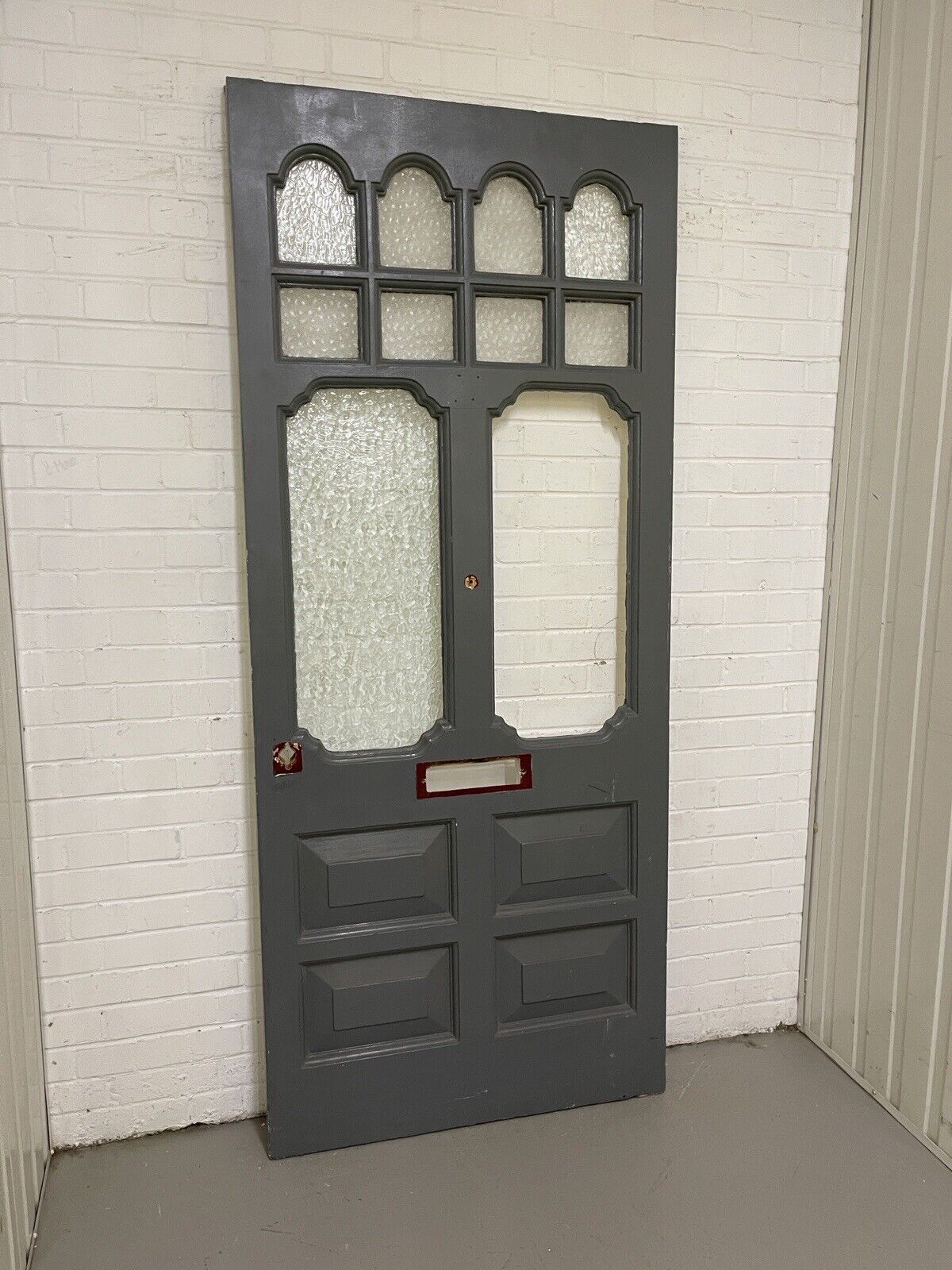 Reclaimed Edwardian Victorian Wooden Panel Front Door 2120 Or 2125 x 902mm