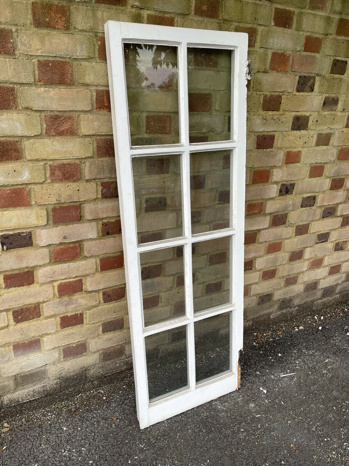 Reclaimed Old Georgian 8 Panel Wooden Window 1500 x 520mm