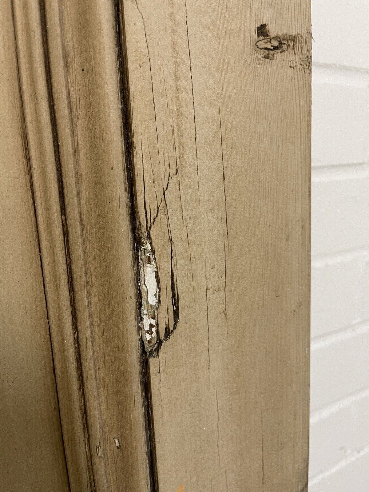Original Vintage Reclaimed Victorian Pine Internal 4 panel Door 2005 x 820mm