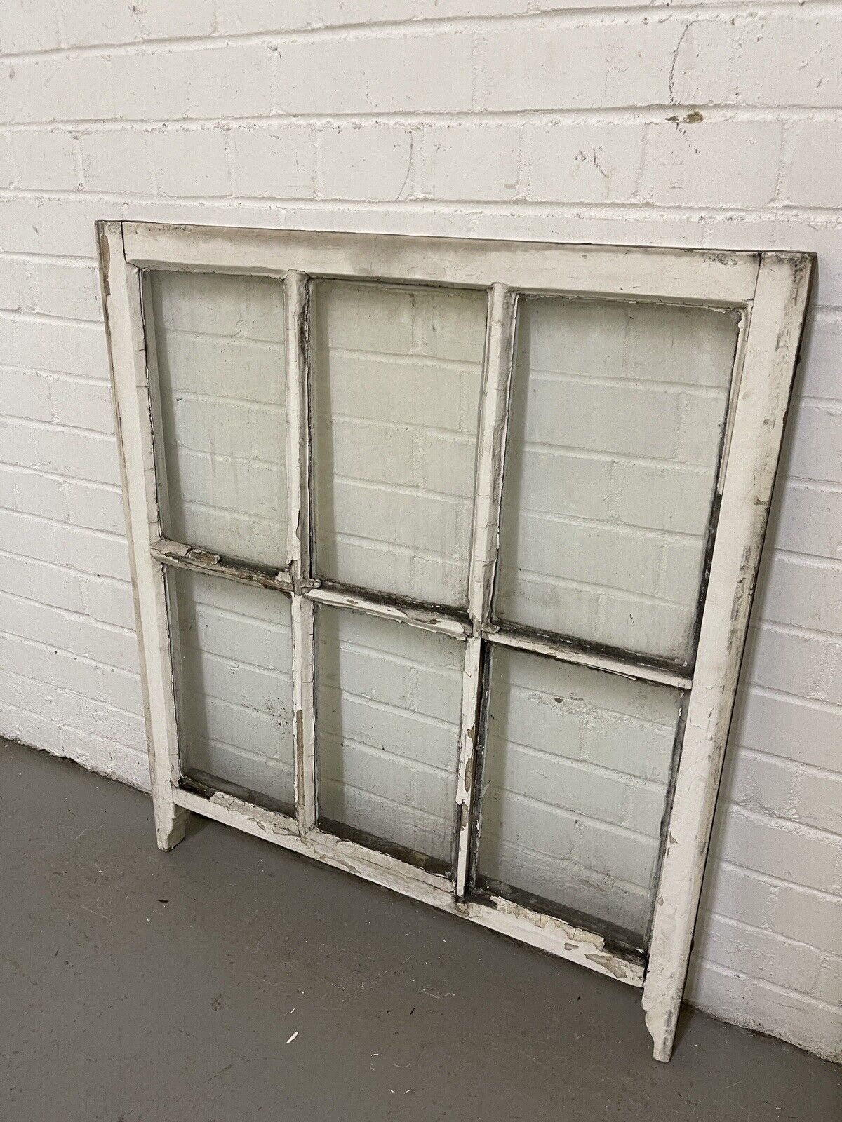 Reclaimed Georgian 6 Panel Wooden Panel Sash Window 780 x 900mm