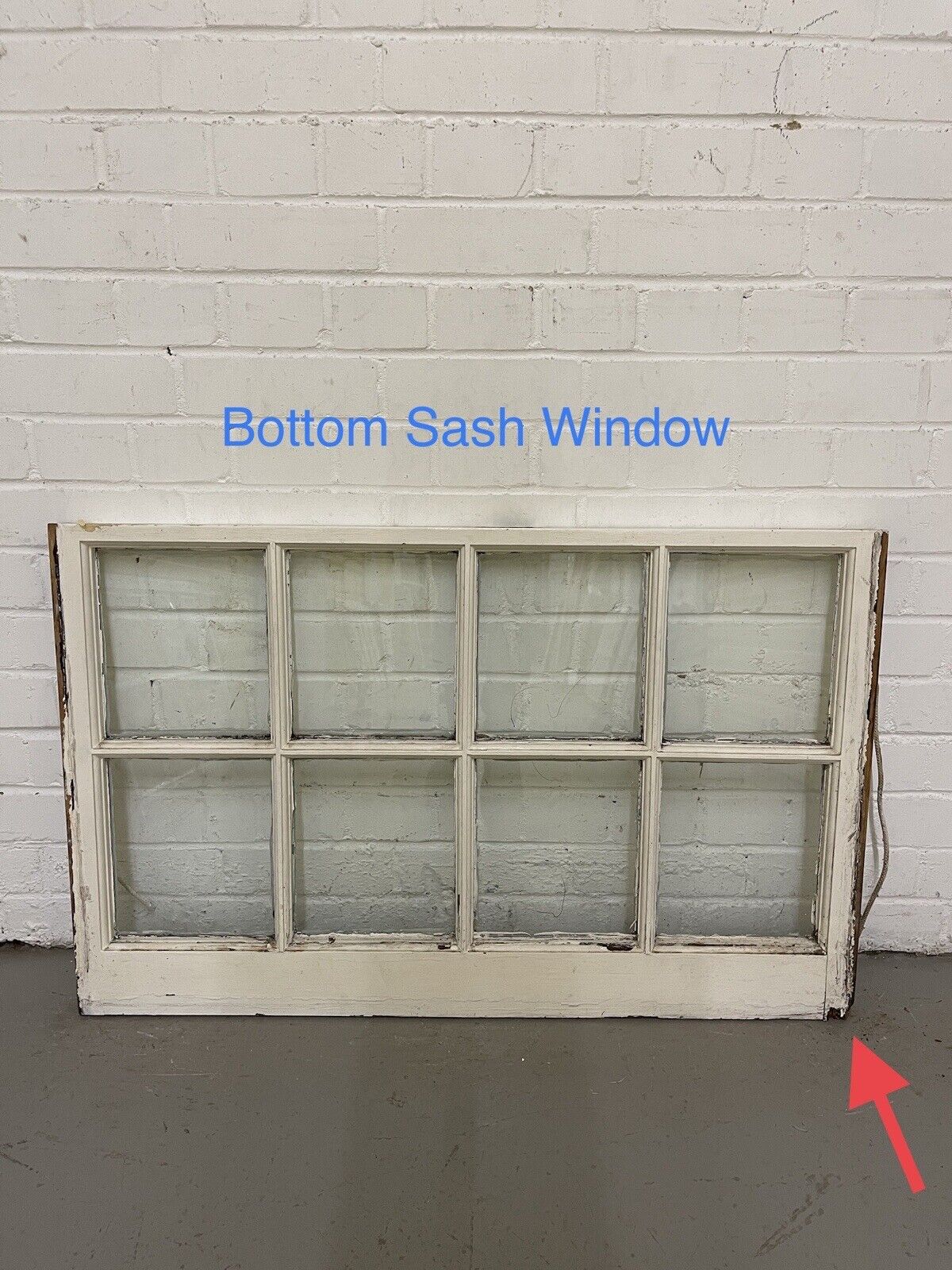 Pair Of Reclaimed Georgian 8 Panel Wooden Panel Sash Window 940x595 940x595