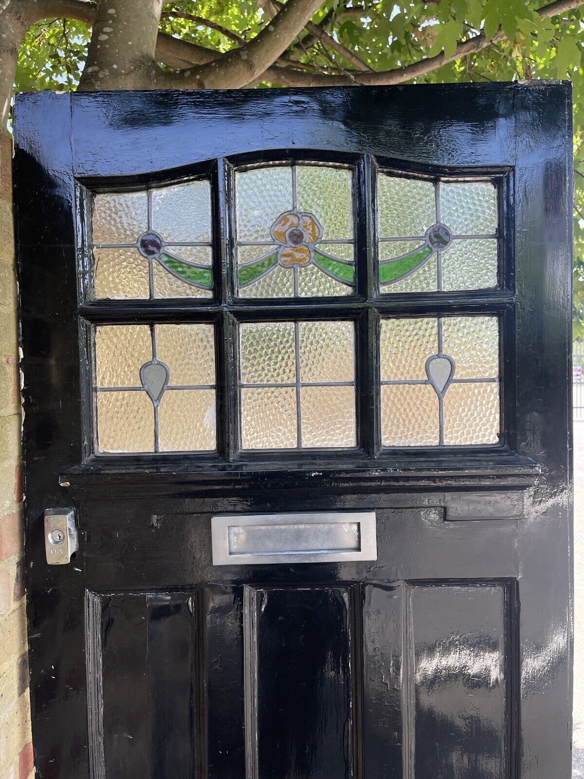 Reclaimed Old Edwardian Victorian Wooden Panel Front Door 2070mm x 860mm