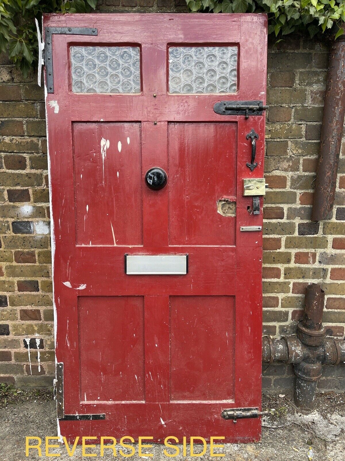 Rare Cottage Reclaimed Old Edwardian Victorian Timber Wooden Front Door