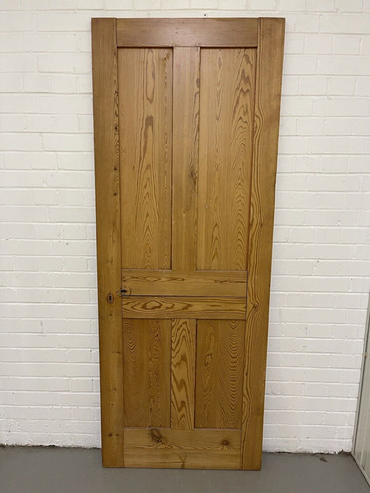 Original Vintage Reclaimed Victorian Pine Internal 4 panel Door 1965 x 755mm