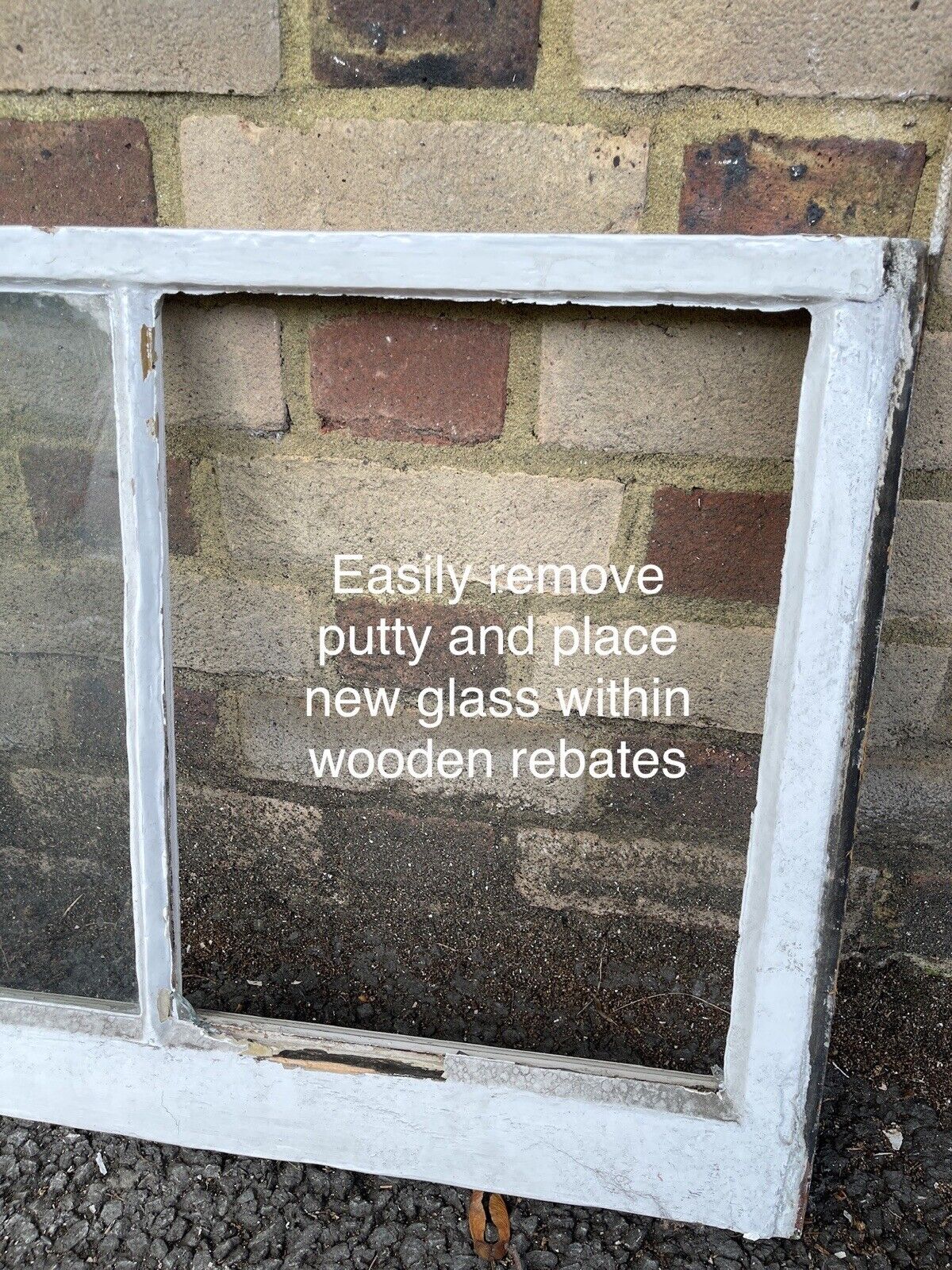 Three Reclaimed Edwardian 3 Panel Wooden Panel Sash Window 1010 x 450 1010 x 470