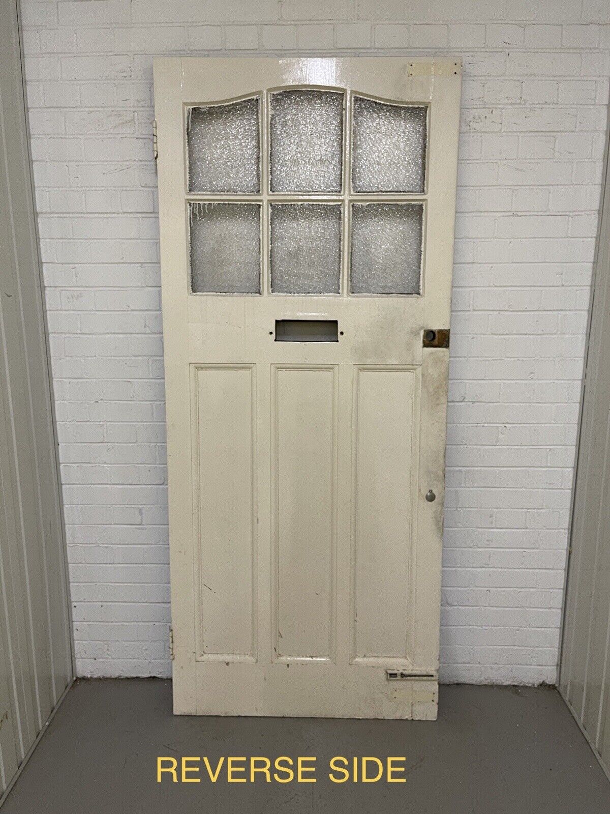 Reclaimed Victorian Edwardian Wooden Panel Front Door 2125 or 2130mm x 910mm