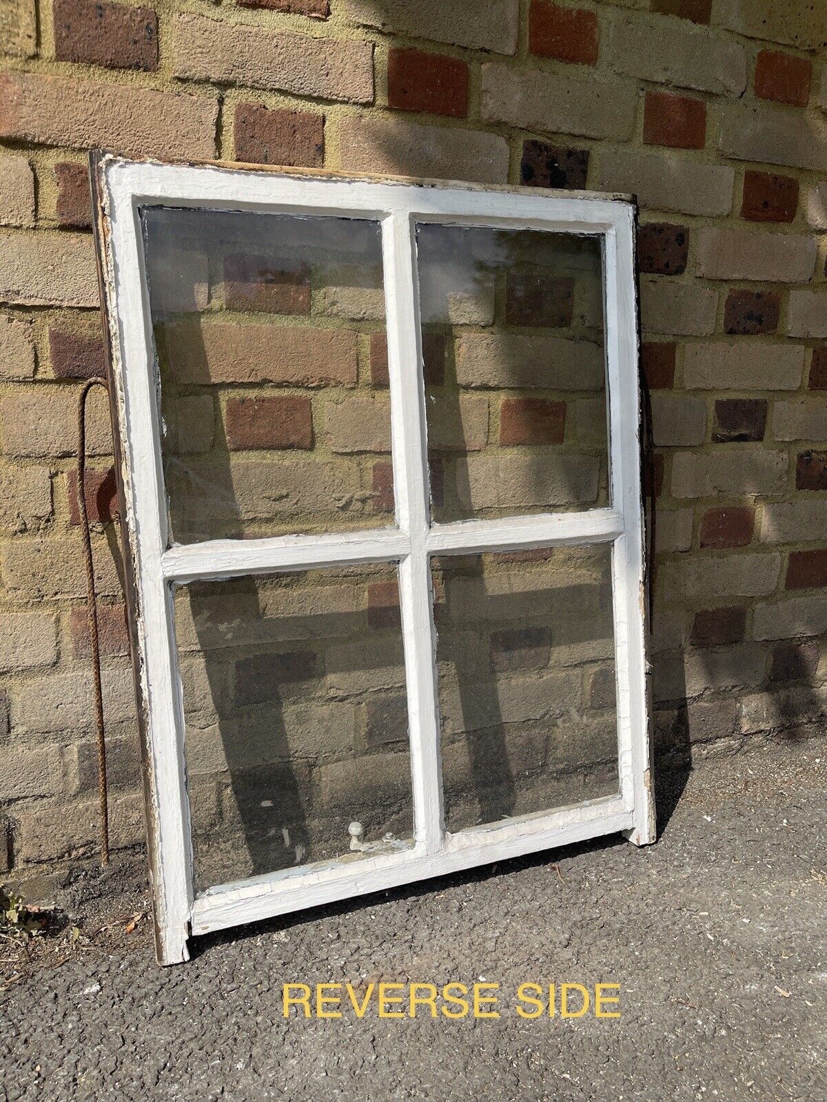 Reclaimed Old Georgian 4 Panel Wooden Window 840 x 640mm