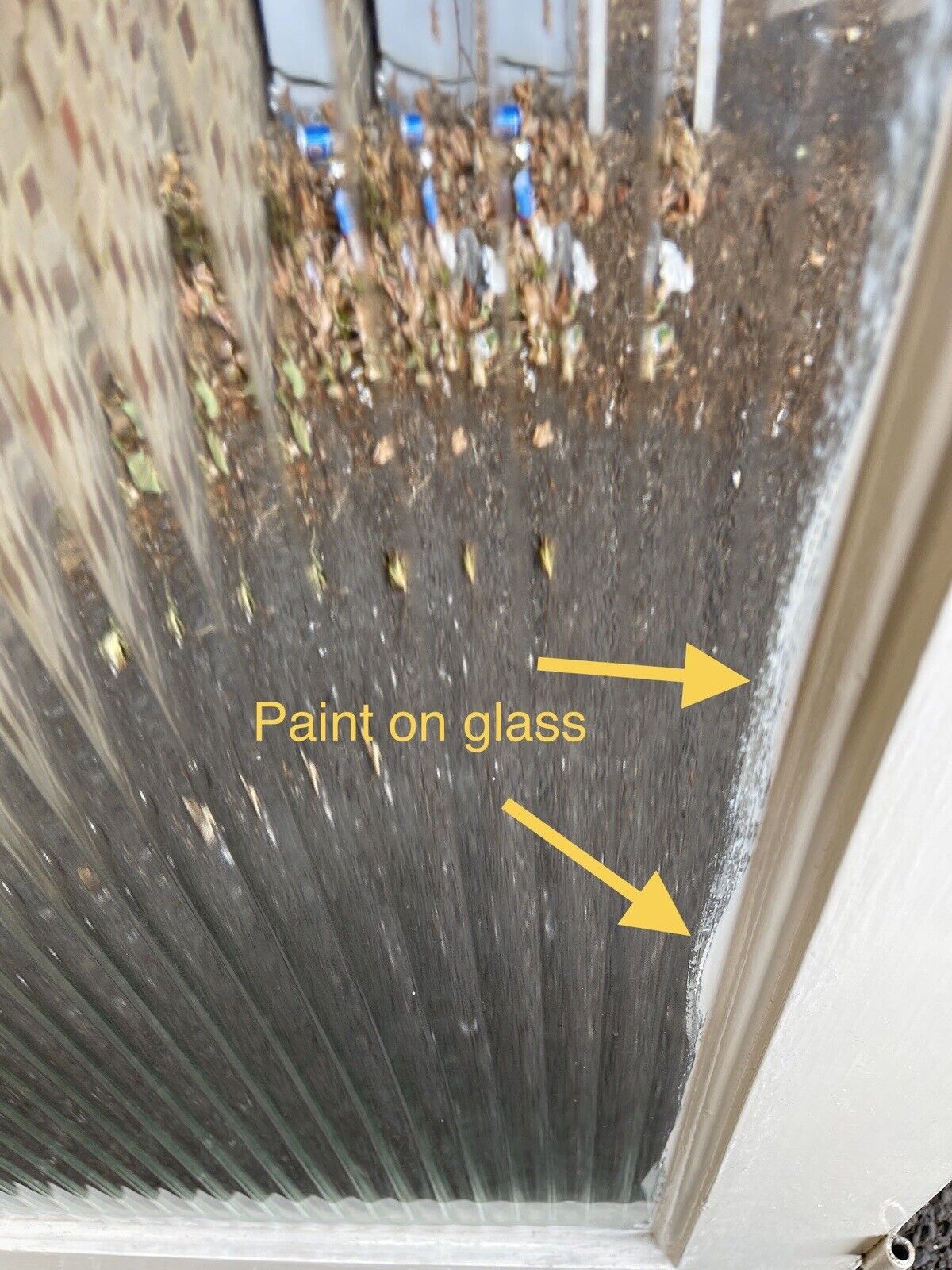 Reclaimed Reeded Glass Internal Or External Door 1975 x 763mm