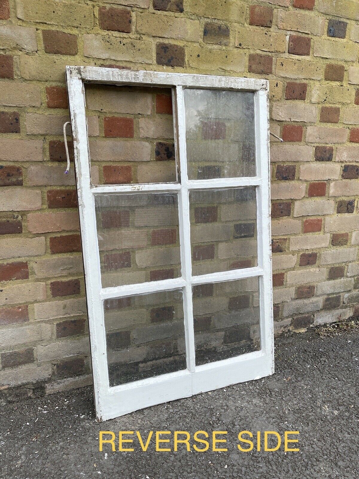 Reclaimed Old Georgian 6 Panel Wooden Window 1115mm Or 1080 x 695mm
