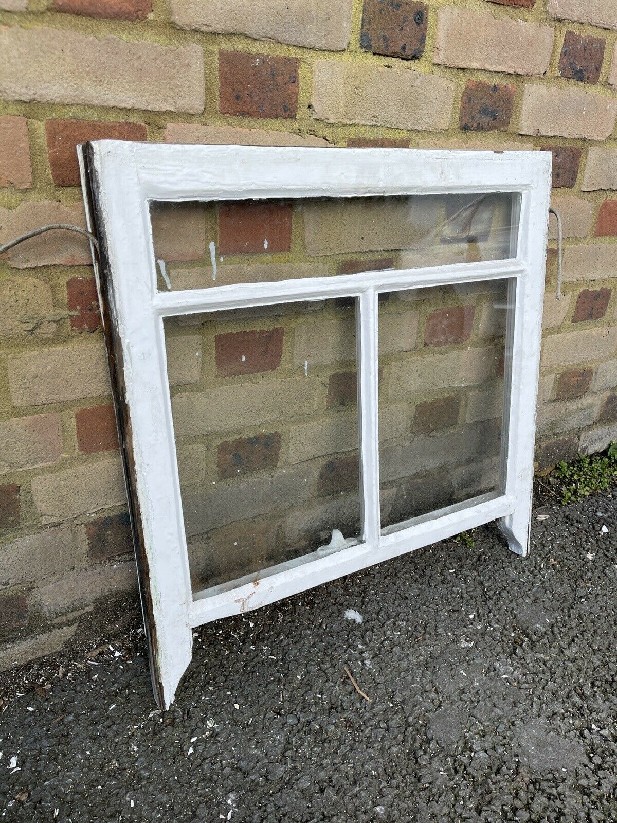 Reclaimed Old Victorian Edwardian Wooden 3 Panel Sash Window