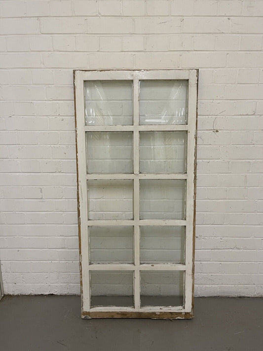 Modern Georgian 10 Panel Wooden Window 605 x 1295mm