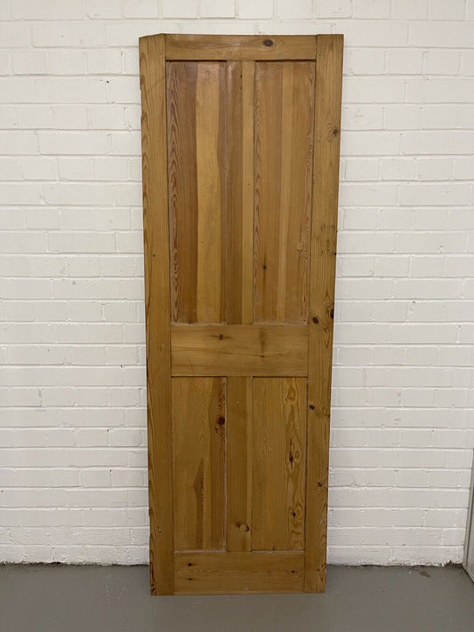 Original Vintage Reclaimed Victorian Pine Internal 4 panel Door 1903 x 706mm