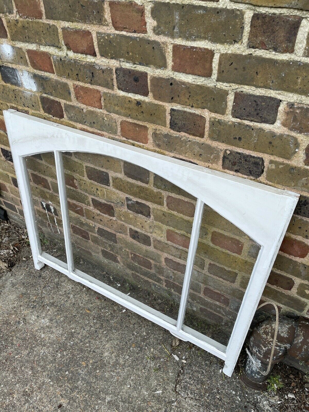 Reclaimed Old Victorian Edwardian Arch Panel Wooden Sash Window