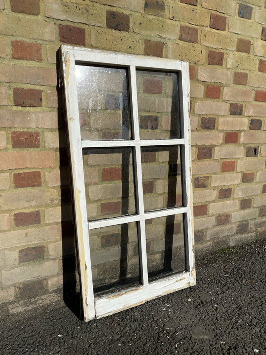 Modern Georgian 6 Panel Wooden Window 563 x 1052mm