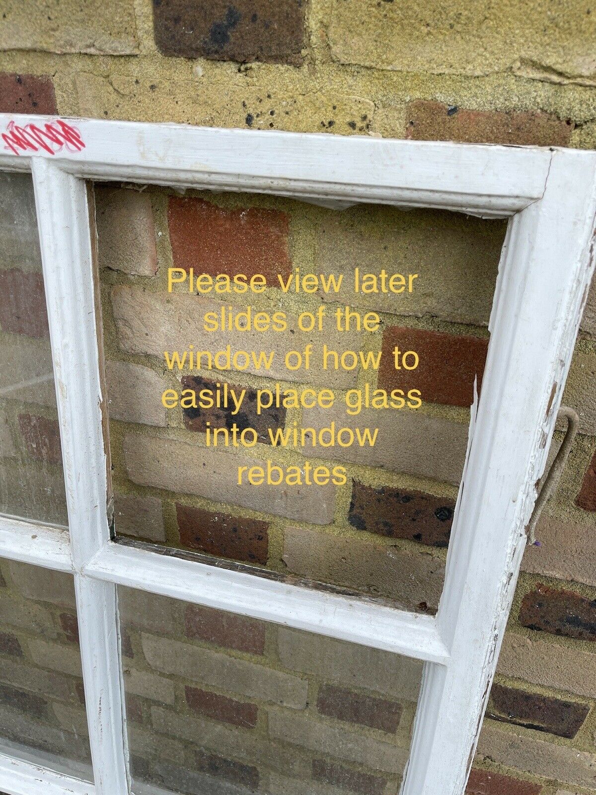 Reclaimed Old Georgian 6 Panel Wooden Window 1115mm Or 1080 x 695mm