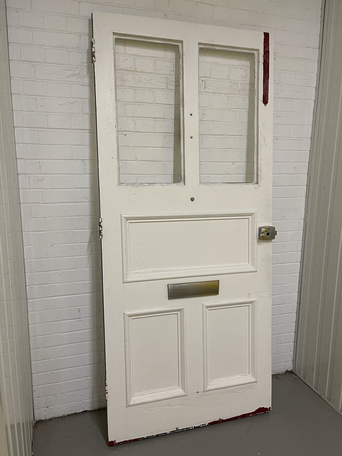 Reclaimed Victorian Edwardian Wooden Panel External Front Door 2050 x 1112mm