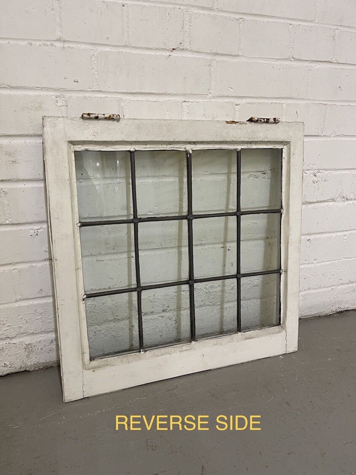 Reclaimed Leaded Light Panel Wooden Windows 510 x 505mm