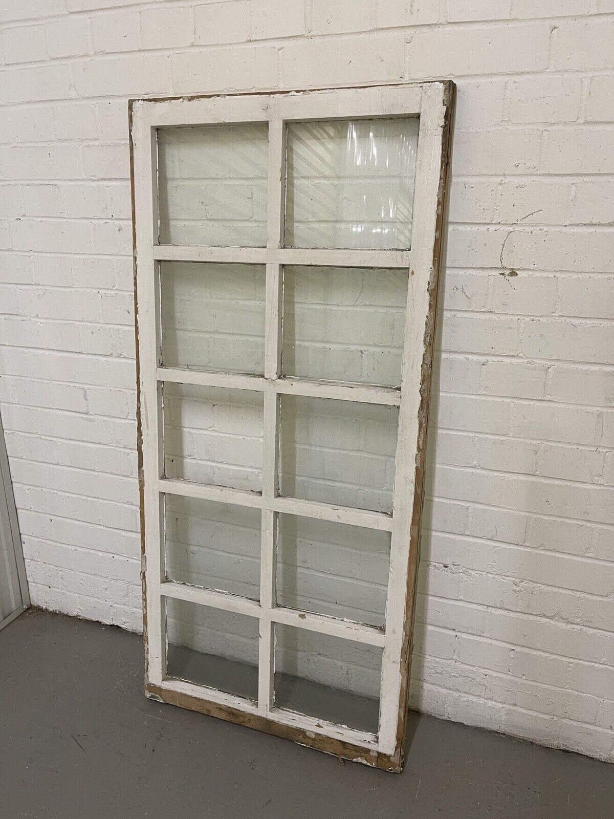 Modern Georgian 10 Panel Wooden Window 605 x 1295mm