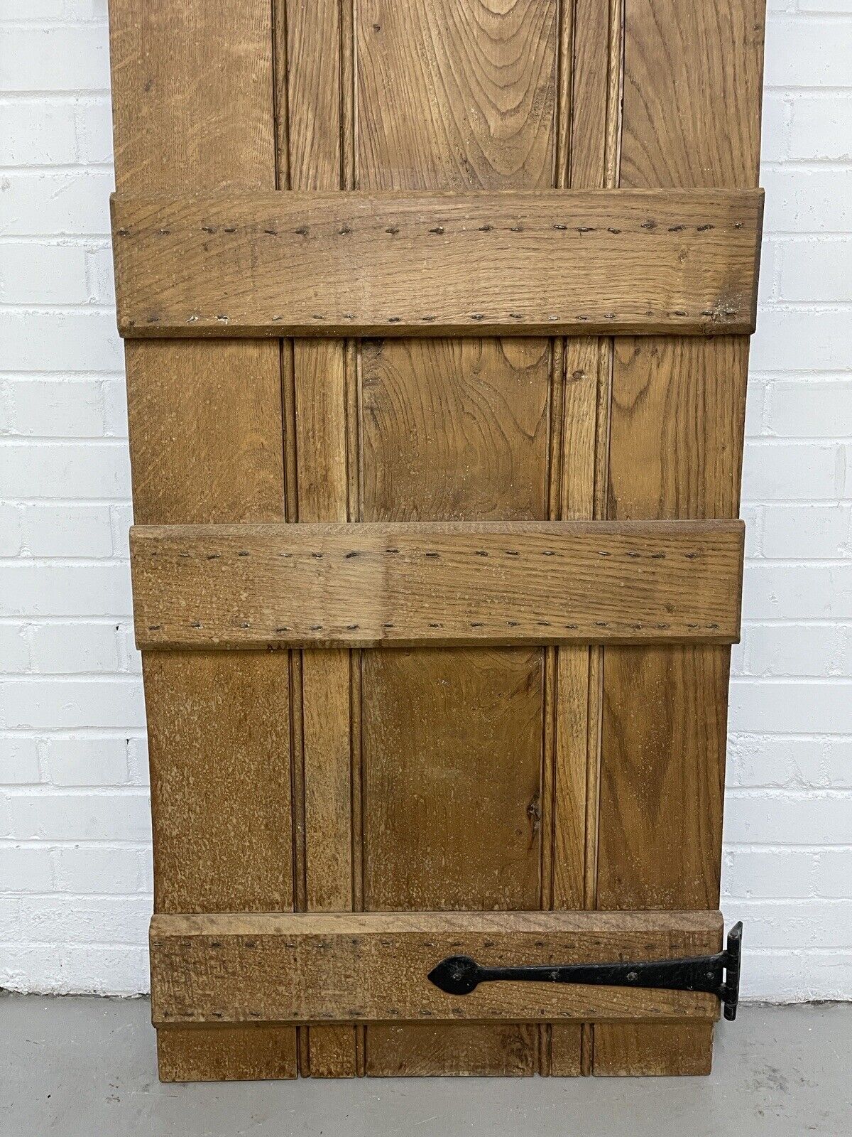 Reclaimed Oak Old Handmade Studded Ledge and Brace door 1825 x 680mm