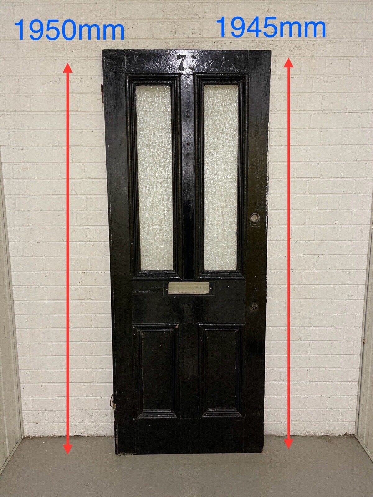 Reclaimed Victorian Edwardian Wooden Panel Front Door 1950 or 1945 x 760mm