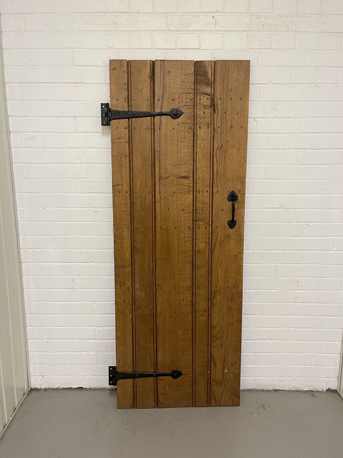 Reclaimed Oak Old Handmade Studded Ledge and Brace door 1795 x 675mm