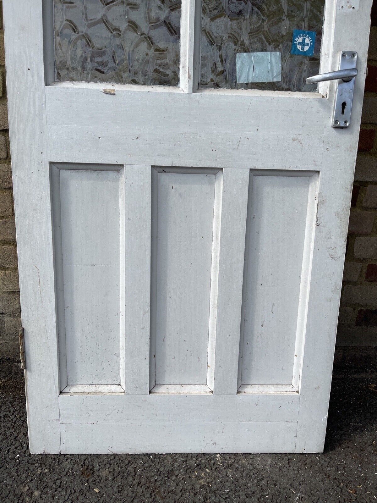 Reclaimed Georgian Wooden Panel External Side Back Door 1960 x 755mm