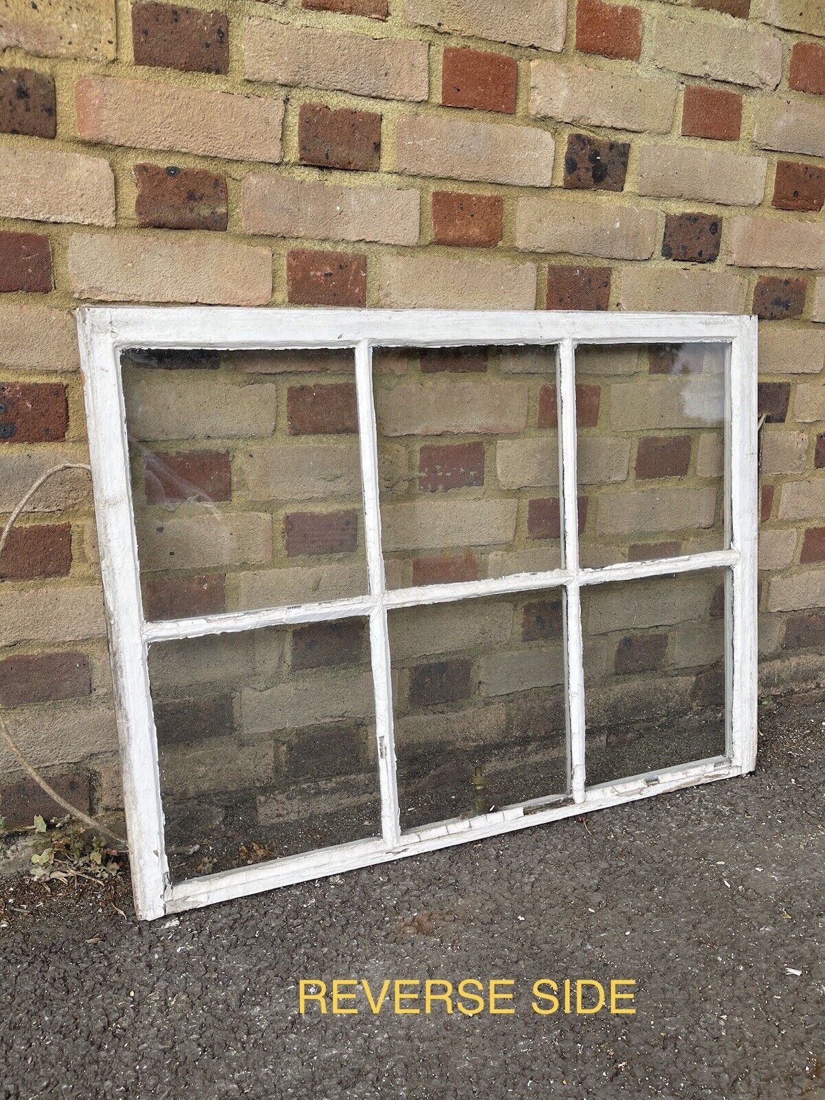 Reclaimed Old Georgian 6 Panel Wooden Window 680 x 910mm