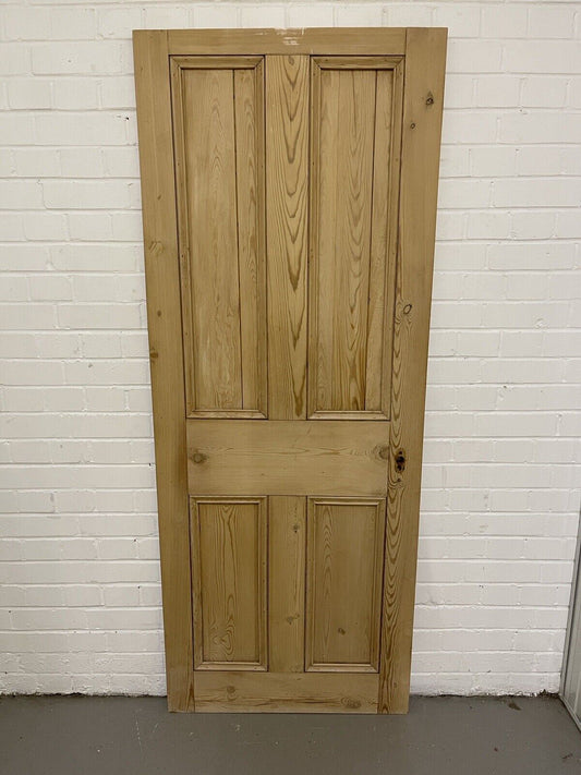 Original Vintage Reclaimed Victorian Pine Internal 4 panel Door 1855 x 735mm