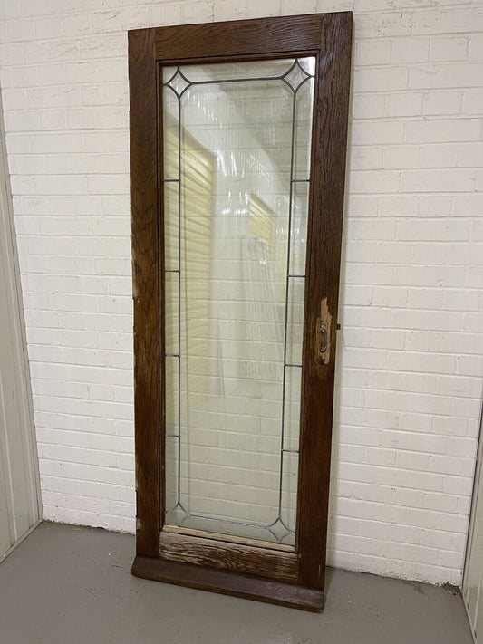 Reclaimed Old Double Glazed Glass Oak Wooden Door Side Back Door 1995 x 744mm