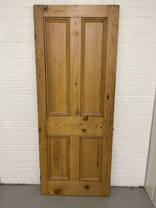 Original Vintage Reclaimed Victorian Pine Internal 4 panel Door 2010 x 805mm