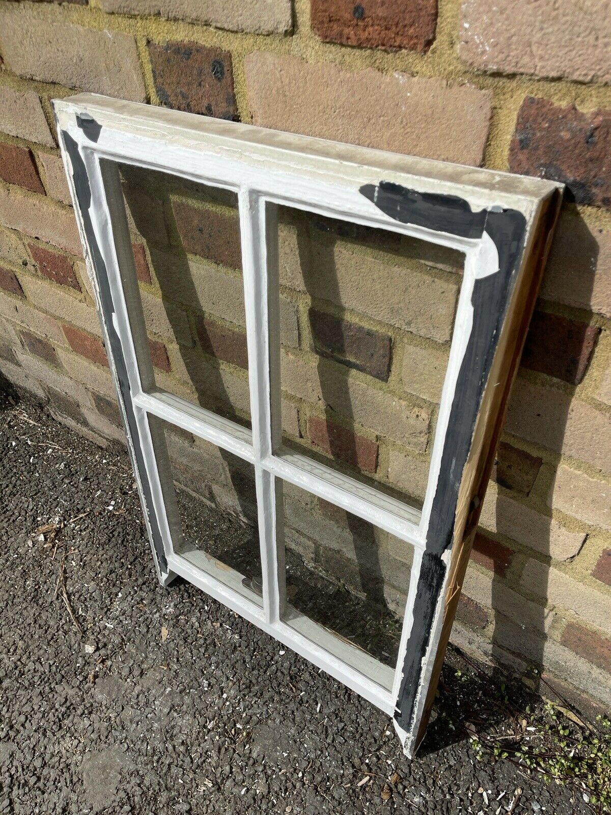 Reclaimed Old Georgian 4 Panel Wooden Window