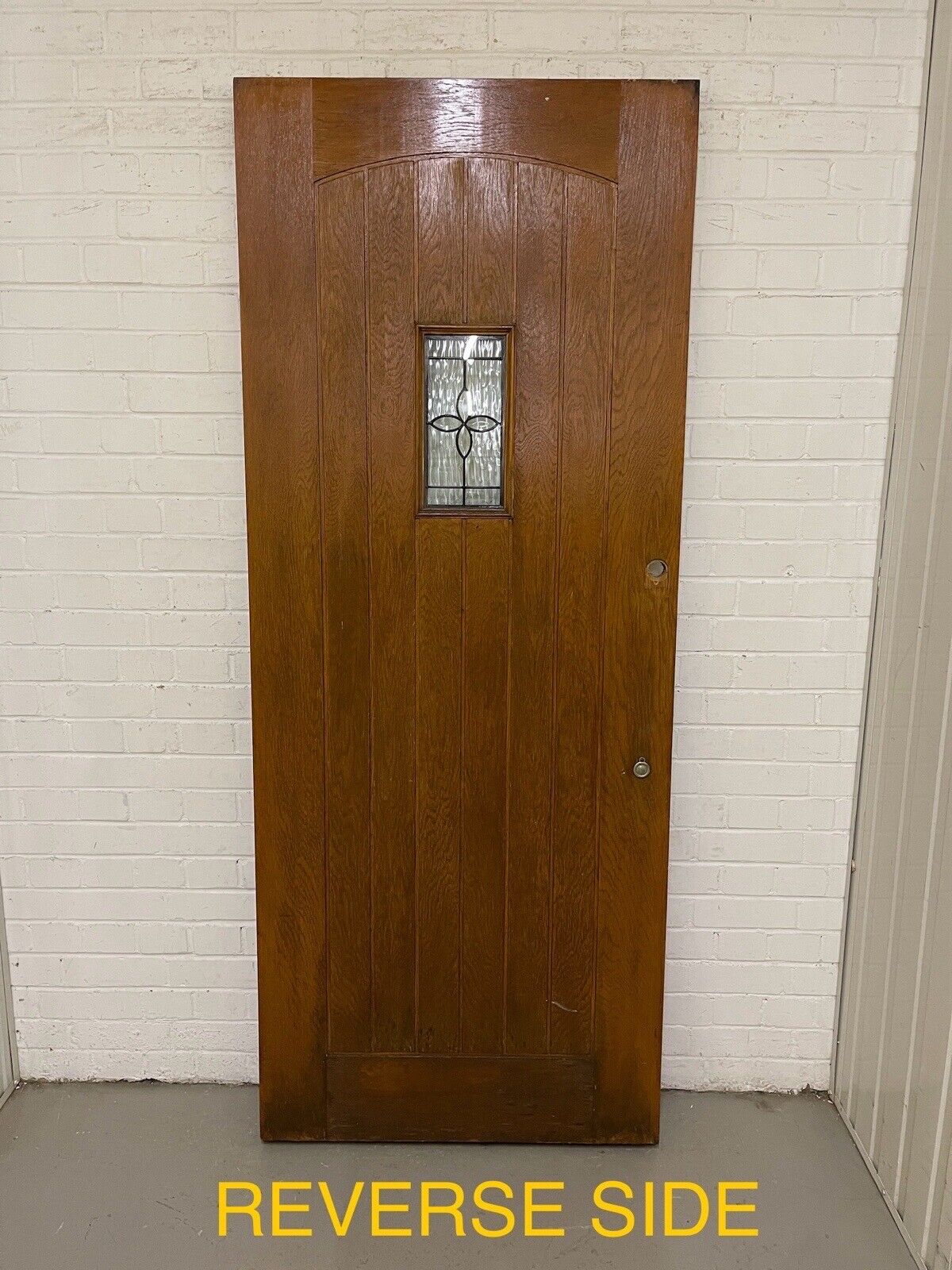 Reclaimed Oak Cottage Glazed Wooden Panel External Door 2015 Or 2032mm x 814mm