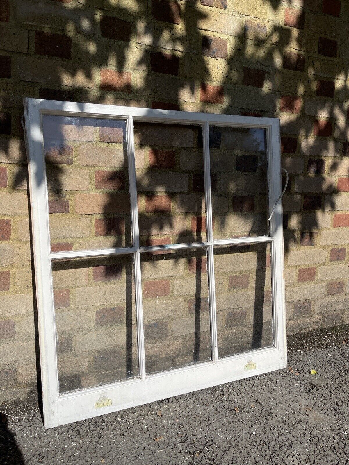 Reclaimed Old Georgian 6 Panel Wooden Window 945mm x 880mm