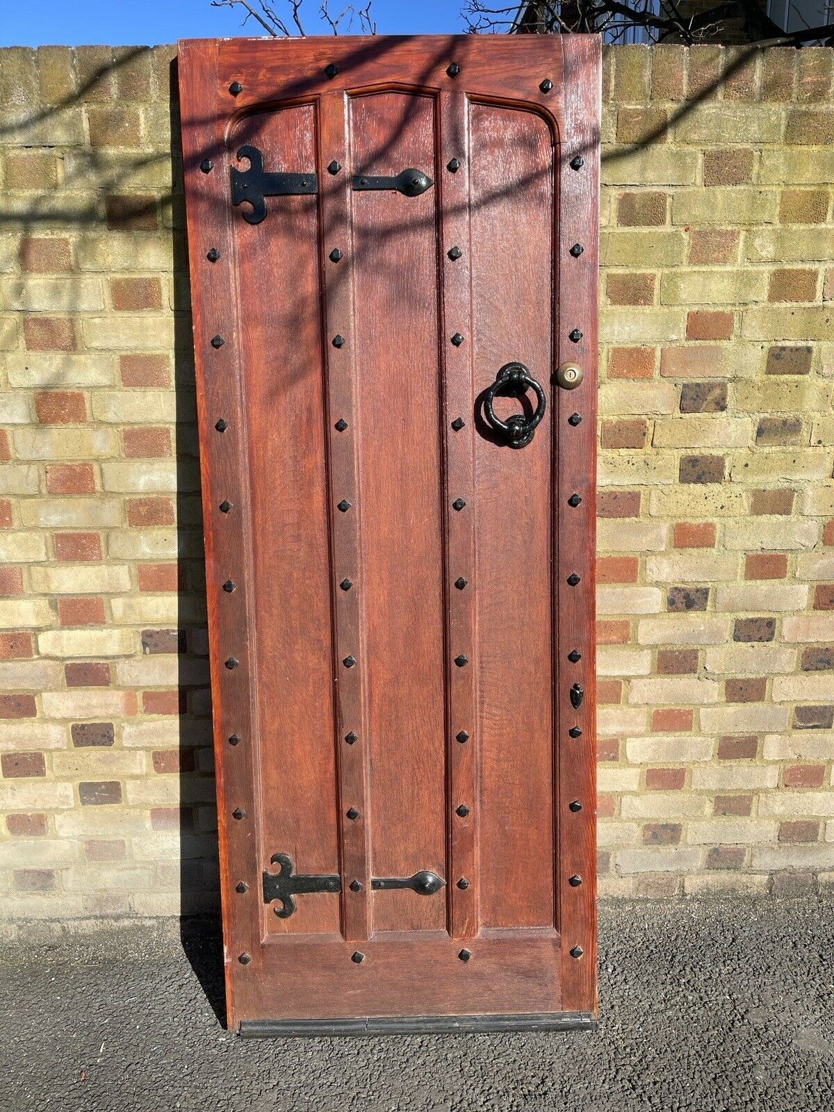 Reclaimed Oak Studded Wooden Front Door 2025 x 805mm