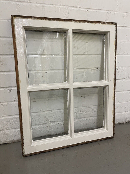 Reclaimed Old Georgian 4 Panel Wooden Window 865 x 725mm