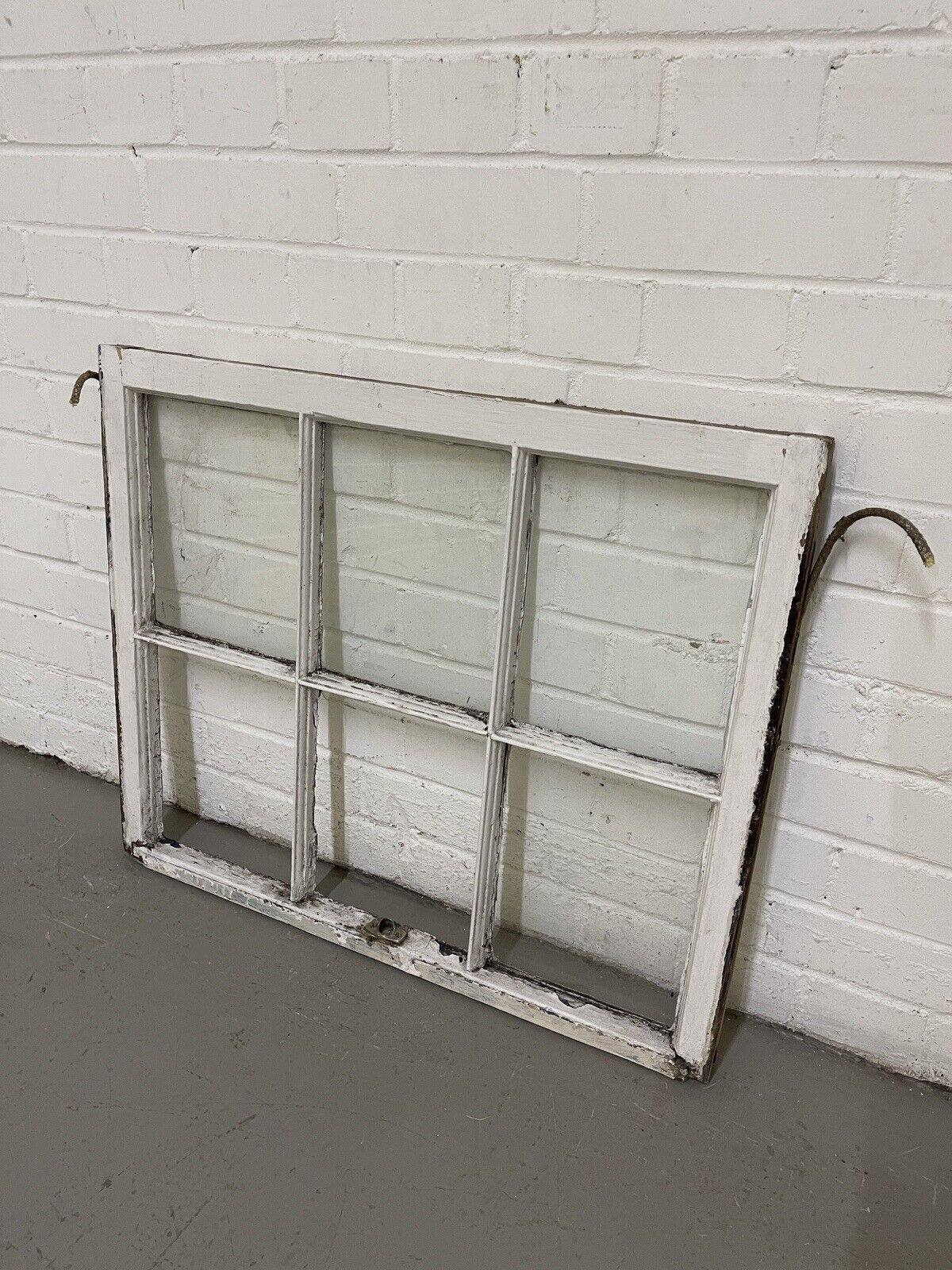 Reclaimed Old Georgian 6 Panel Wooden Window 723 x 595mm