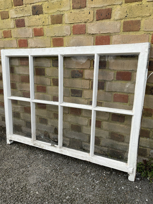 Reclaimed Old Georgian 8 Panel Wooden Sash Window