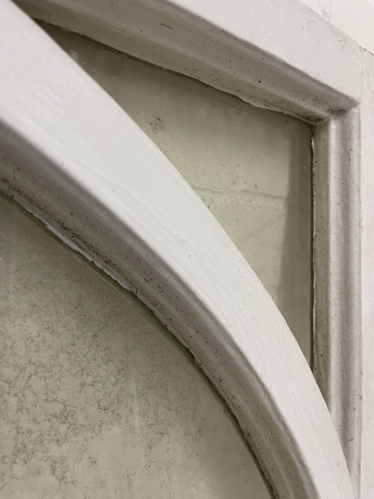 Reclaimed Old Victorian Edwardian Arch Panel Wooden Sash Window 1100 x 1050mm