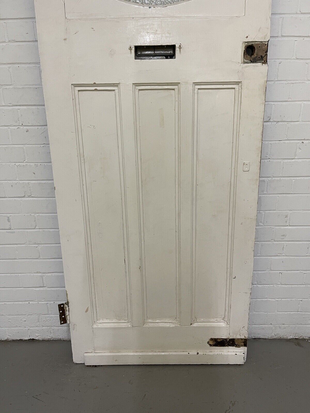 Reclaimed Old 1930s Art Deco Edwardian Timber Wooden Front Door 2025 x 810mm