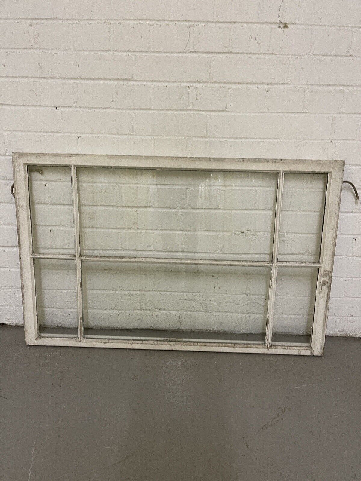 Reclaimed Edwardian 6 Panel Wooden Panel Sash Window  1110 x 642mm