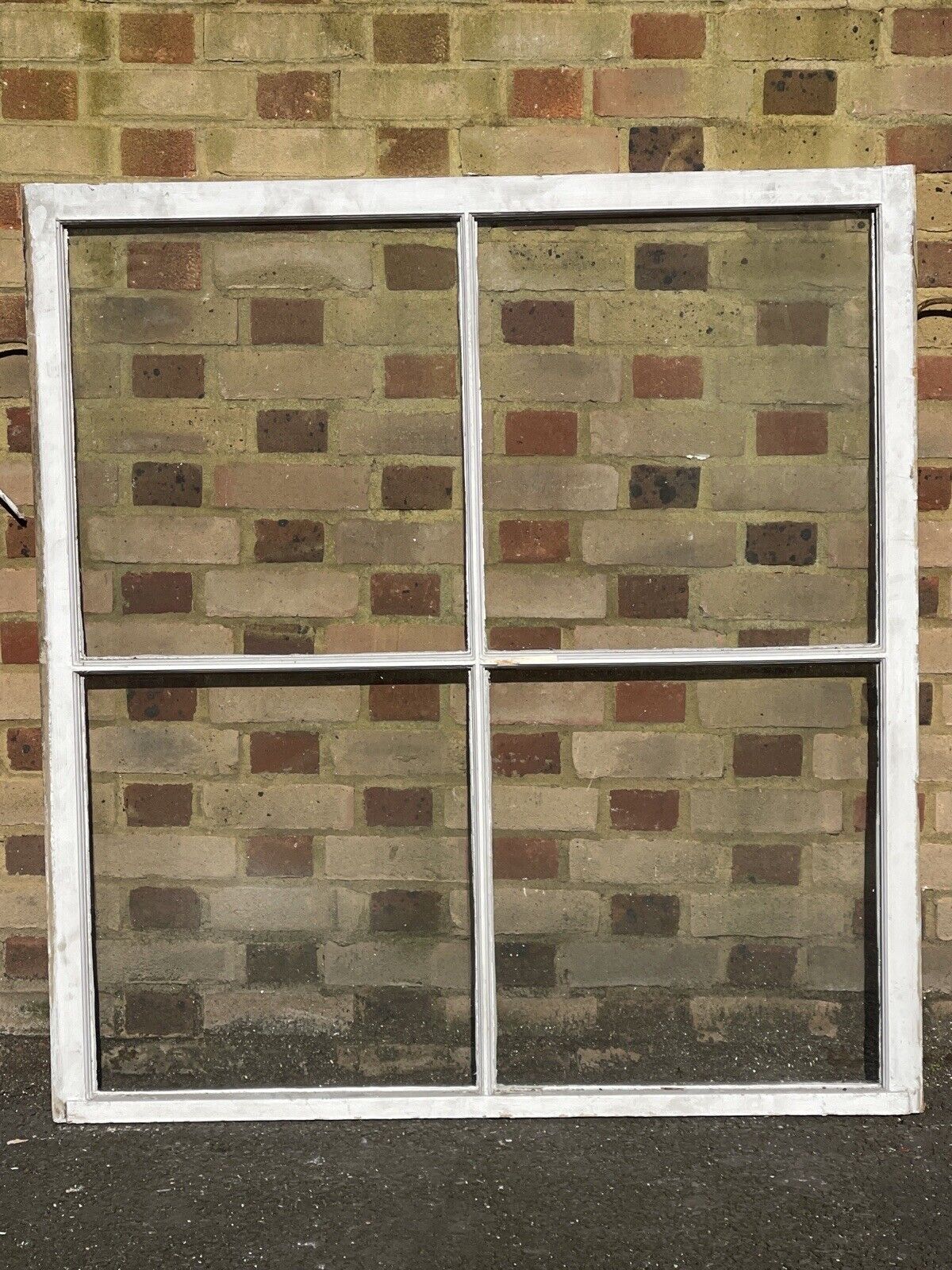 Reclaimed Old Large Georgian 4 Panel Wooden Window 1210 x 1300mm