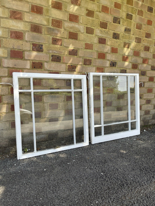 Reclaimed Old Victorian Edwardian Wooden Panel Top and Bottom Sash Window