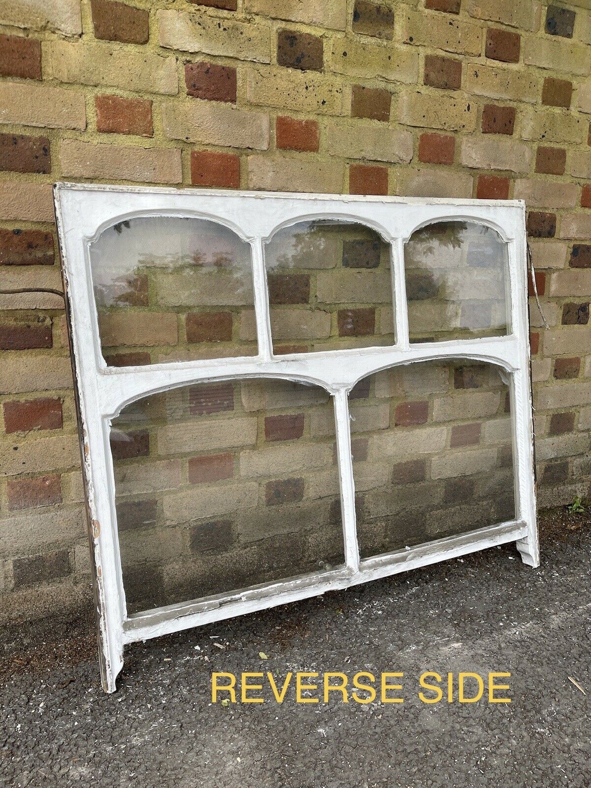 Reclaimed Old Edwardian Arch Sash Wooden Window 1067 x 915mm