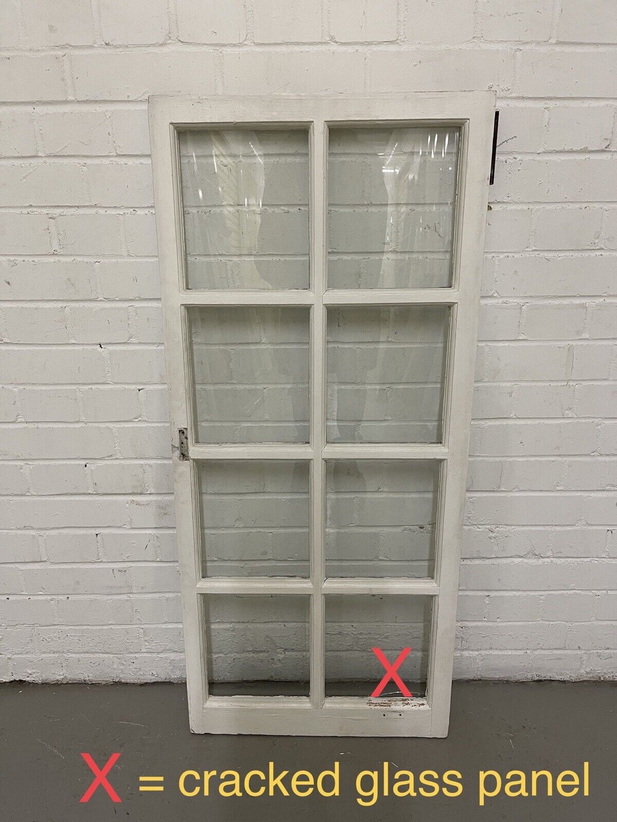 Reclaimed Old Georgian 8 Panel Wooden Window 1165 x 520mm