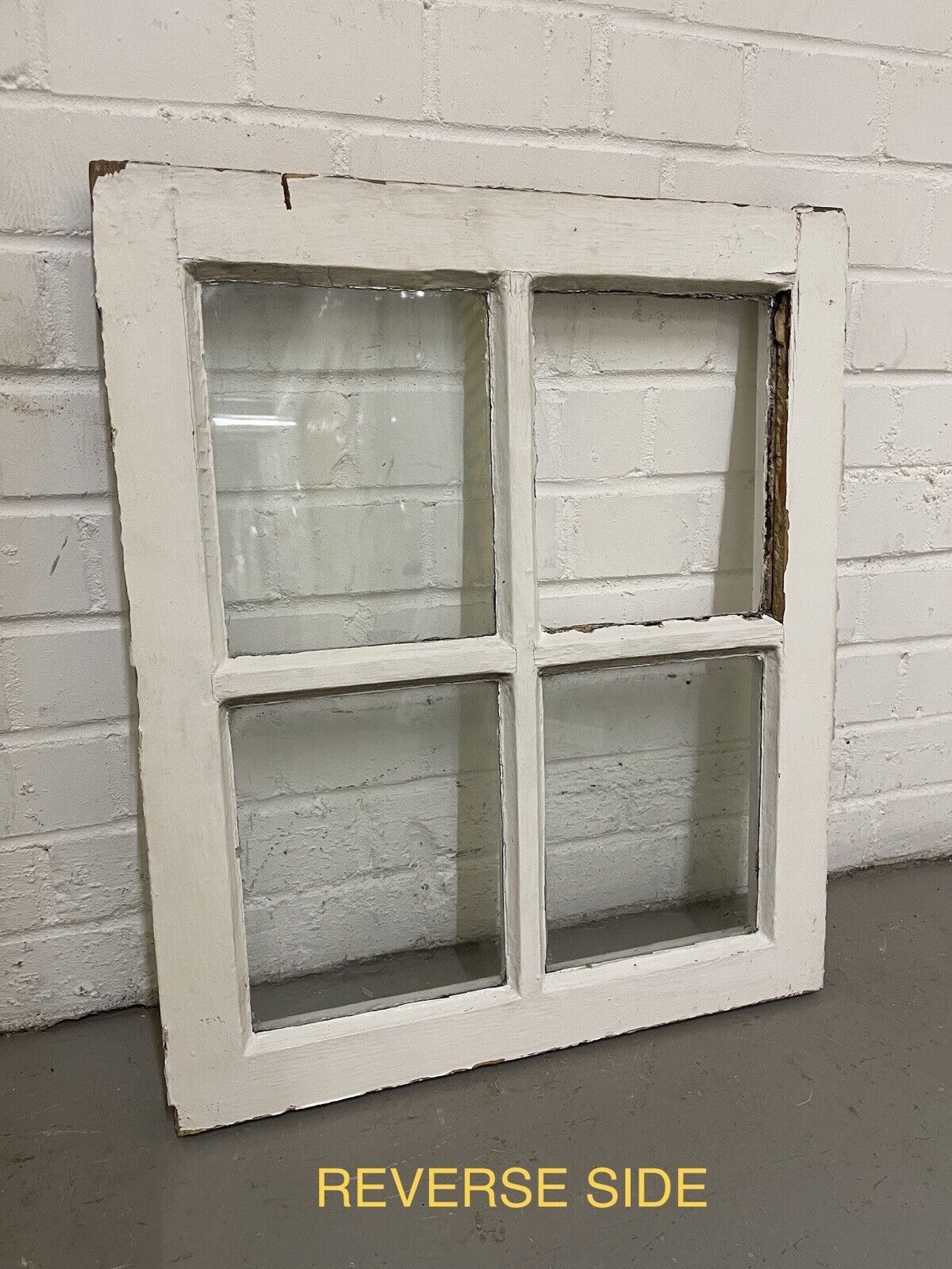 Reclaimed Old Georgian 4 Panel Wooden Window 495 x 585mm