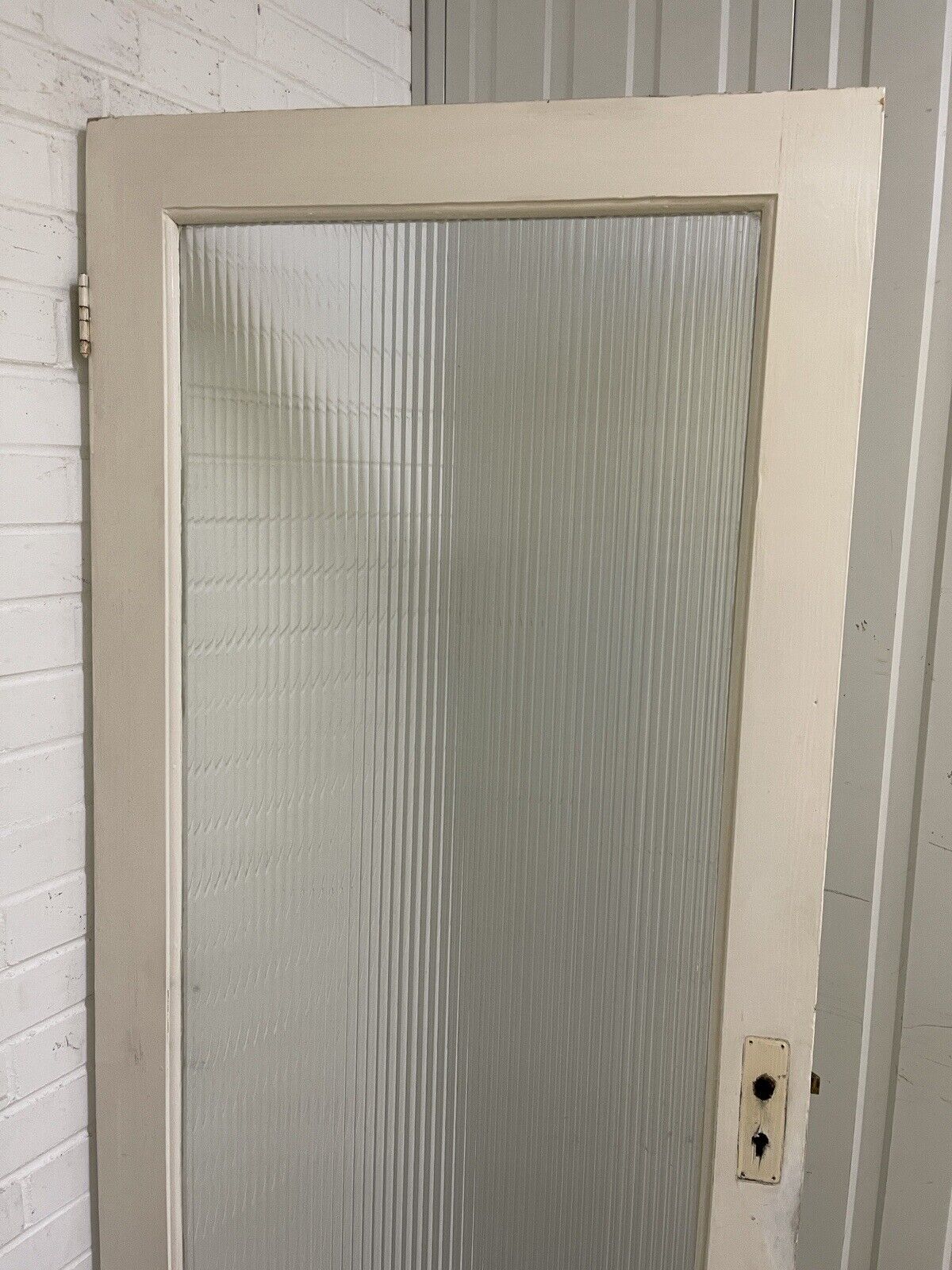 Reclaimed  Reeded Glass Internal Or External Door 1925 0r 1935 x 760mm